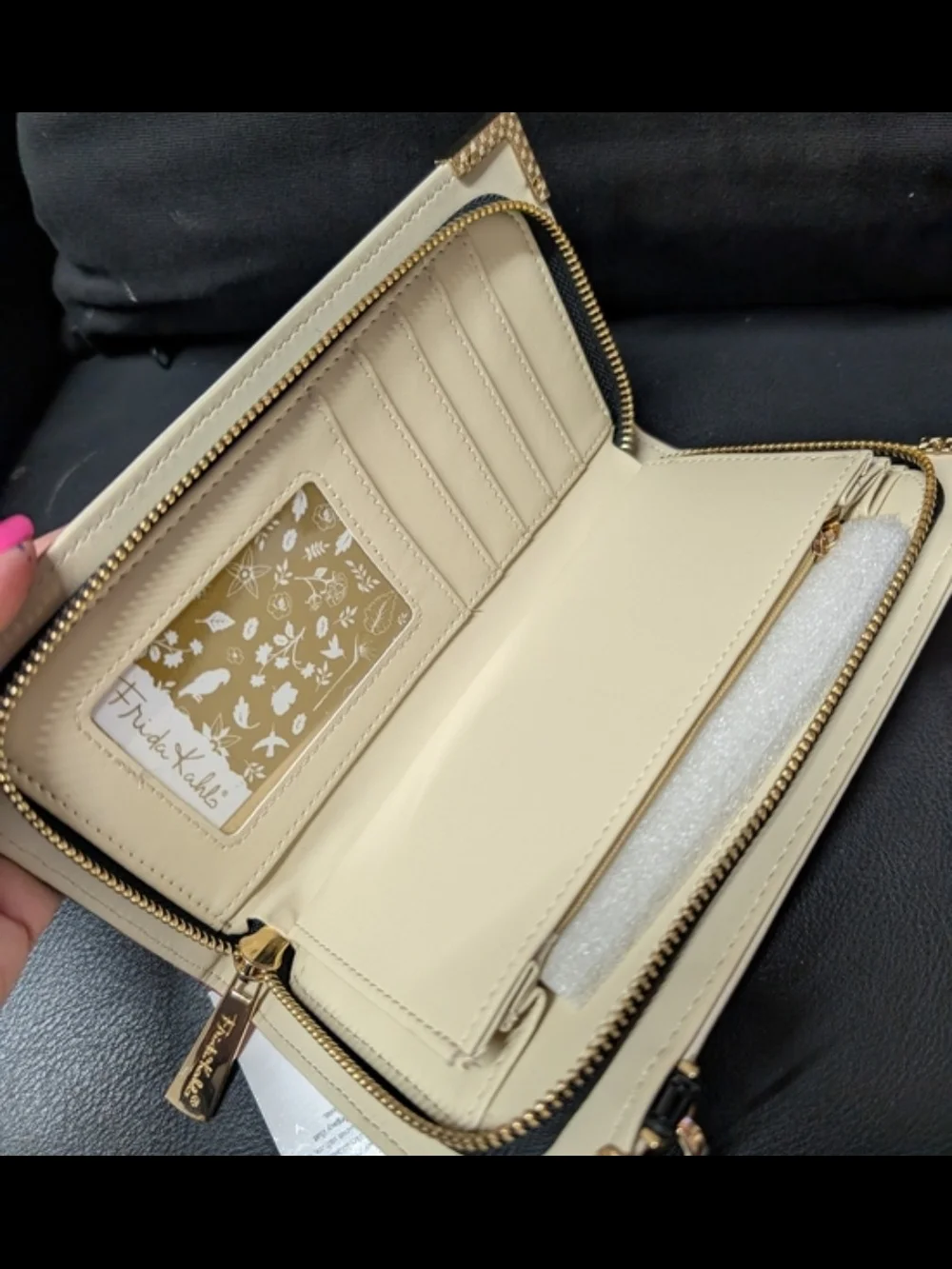 Frida Kahlo Floral Cream Crossbody